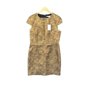 💐 NWT DVF gold and black dress